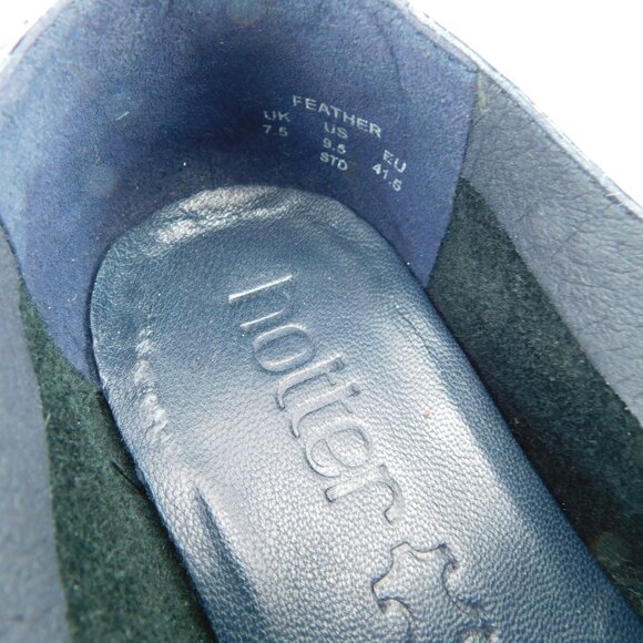 HOTTER Dark Blue Patent Lace Up Sneakers Oxfords Walking Shoes 9.5US / 41.5EU - Picture 7 of 7